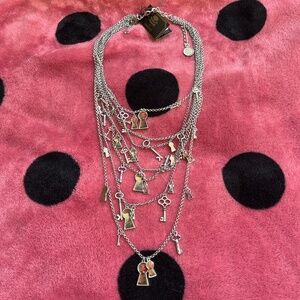 Rare Tom Binns for Disney Couture Alice in Wonderland multi-strand keyhole neckl